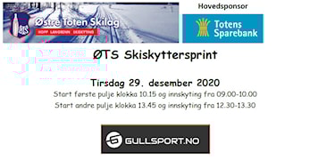 Resultater ØTS-sprinten skiskyting 29. desember